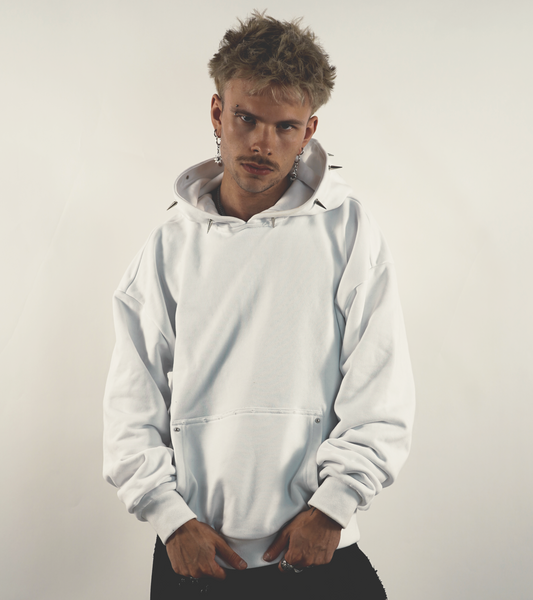 SPIKES HOODIE (white)