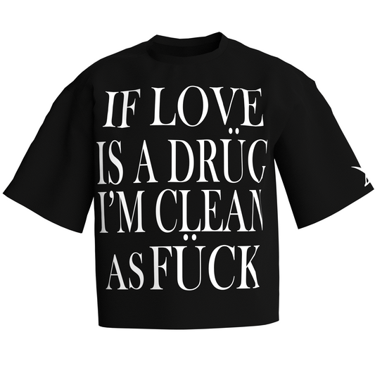 "IF LOVE" BLACK TEE