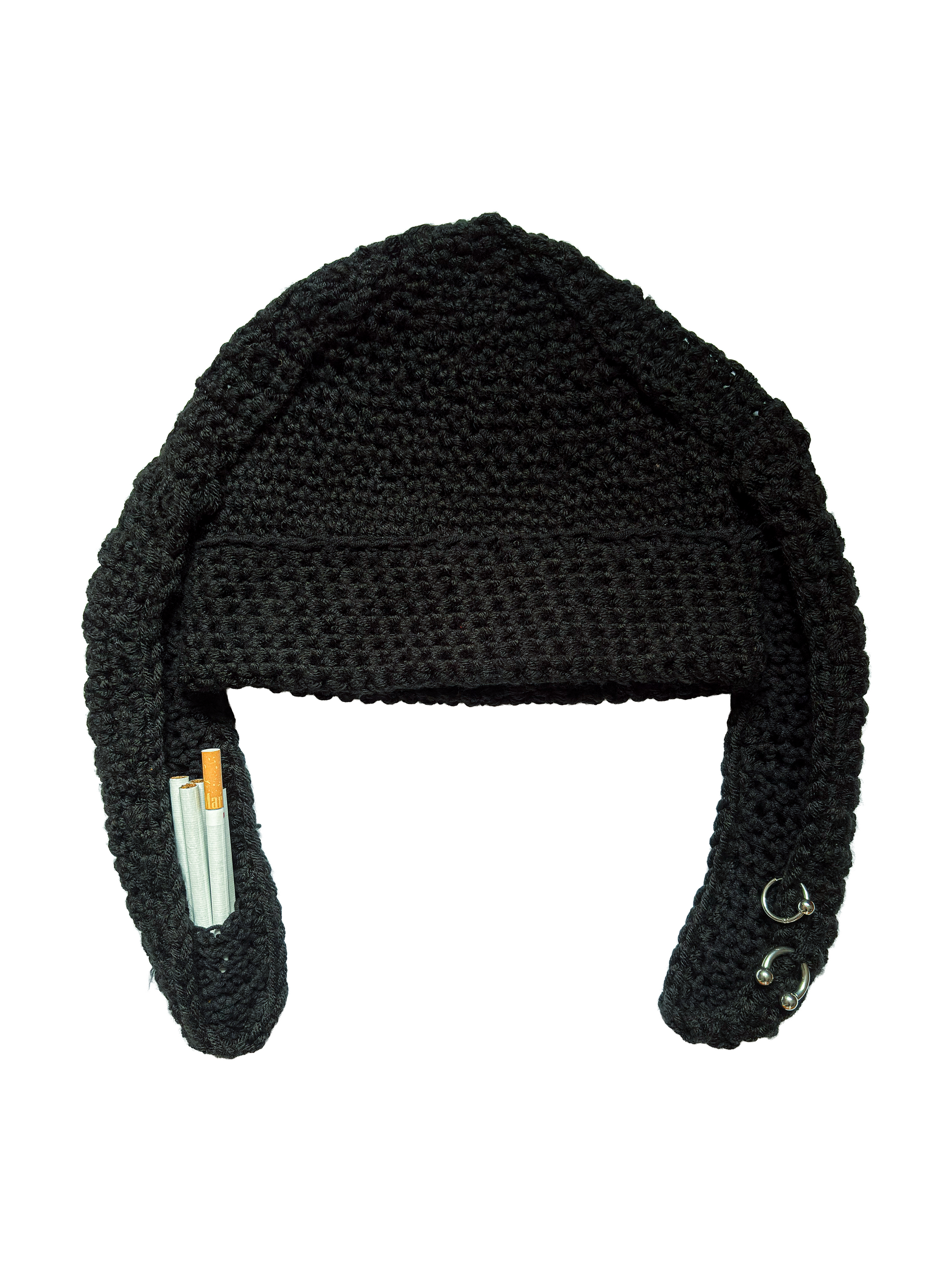 bünny beanie (black) – ANHEDONYA CULT