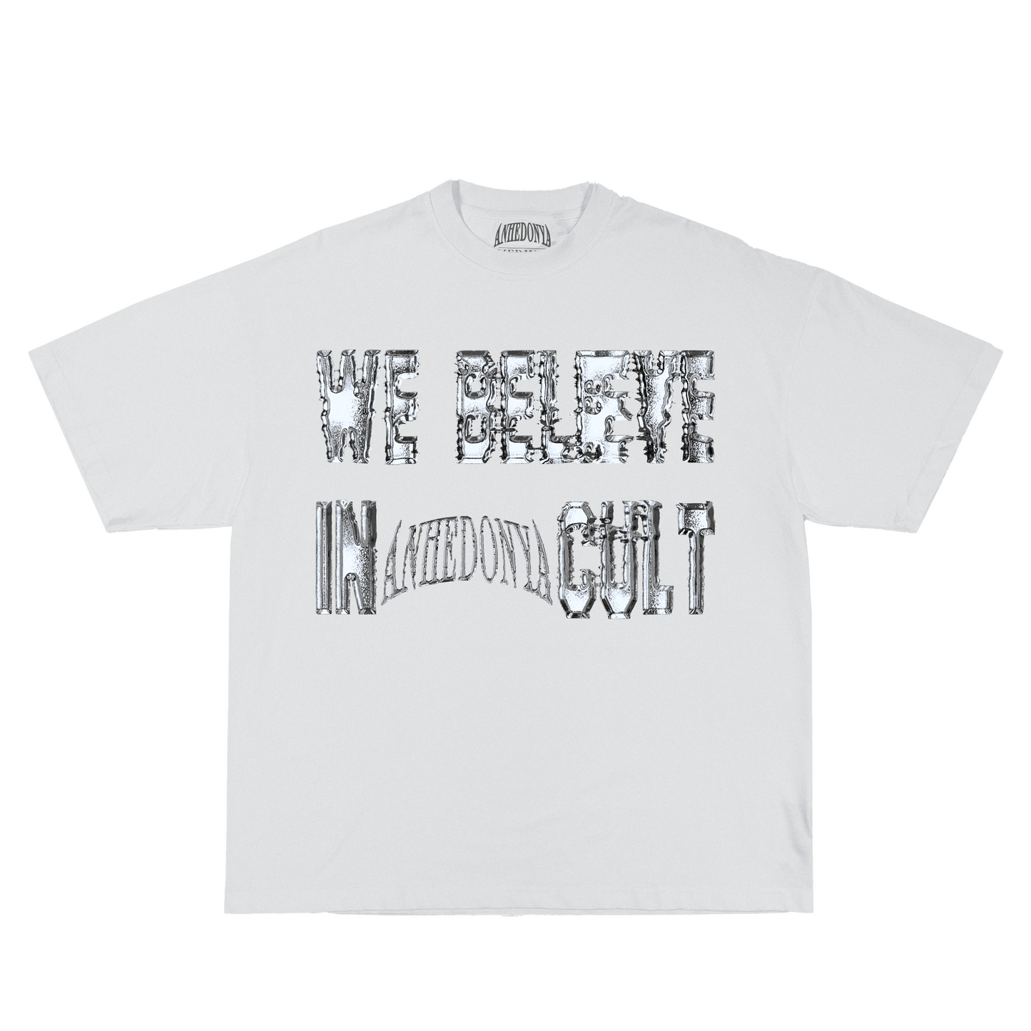 "CULT" TEE SILVER