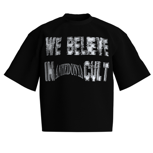 "CULT" TEE SILVER